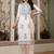 women ethnic motifs embroidered regular thread work  cotton kurta with trousers