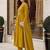 women ethnic motifs embroidered empire mirror work chanderi cotton kurta with trousers & with