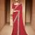 Red bandhani embroidered  georgette bandhani saree