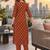 women ethnic motifs printed regular  cotton kurta with trousers & with dupatta