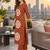 women ethnic motifs printed regular  cotton kurta with trousers & with dupatta