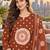women ethnic motifs printed regular  cotton kurta with trousers & with dupatta