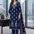 women ethnic motifs printed regular  cotton kurta with trousers & with dupatta