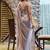 Multicolor embellished beads and stones  chiffon saree