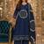 women ethnic motifs printed regular  cotton kurta with palazzos & with dupatta