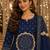 women ethnic motifs printed regular  cotton kurta with palazzos & with dupatta