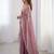 Mauve embellished sequinned tissue saree