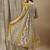 women floral printed regular cotton anarkali kurta with trousers & dupatta
