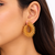 Anti-tarnish stud back closure, spiky wire design, statement hoops, women's jewellery.