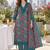 women floral printed regular  cotton kurta with trousers & with dupatta