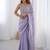 Lavender women embellished sequinned tissue saree