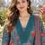 women floral printed regular  cotton kurta with trousers & with dupatta