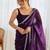 Magenta embellished sequinned tissue saree
