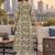 women floral printed regular sequinned  cotton kurta with trousers & with dupatta
