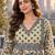 women floral printed regular sequinned  cotton kurta with trousers & with dupatta