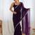 Magenta embellished sequinned tissue saree