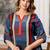 women printed regular  cotton kurta with palazzos & with dupatta