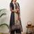 women floral printed regular thread work kurta with palazzos & with dupatta