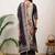 women floral printed regular thread work kurta with palazzos & with dupatta