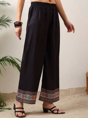women floral printed regular thread work kurta with palazzos & with dupatta 5