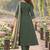women ethnic motifs printed regular  cotton kurta with trousers & with dupatta