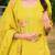floral embroidered chanderi cotton straight kurta with trousers & dupatta