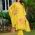 floral embroidered chanderi cotton straight kurta with trousers & dupatta