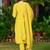 floral embroidered chanderi cotton straight kurta with trousers & dupatta