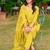 floral embroidered chanderi cotton straight kurta with trousers & dupatta