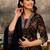 women ethnic motifs printed regular thread work kurta with trousers & with dupatta