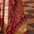 Off white ethnic motifs zari silk blend patola saree