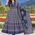 women ethnic motifs printed angrakha  cotton kurta with trousers & with dupatta