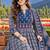 women ethnic motifs printed angrakha  cotton kurta with trousers & with dupatta