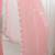 Pink embellished beads and stones  chiffon saree with matching blouse