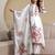 women floral printed regular kurta with trousers & with dupatta