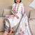 women floral printed regular kurta with trousers & with dupatta