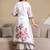 women floral printed regular kurta with trousers & with dupatta