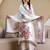 women floral printed regular kurta with trousers & with dupatta