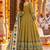 women ethnic motifs printed empire  cotton kurta with trousers & with dupatta