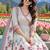 women floral printed angrakha  cotton kurta with trousers & with dupatta