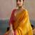 Yellow yellow  chiffon  sarees