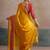 Yellow yellow  chiffon  sarees