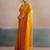 Yellow yellow  chiffon  sarees