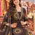 women ethnic motifs printed regular  cotton kurta with trousers & with dupatta