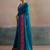 Blue blue  chiffon  sarees with blouse