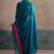 Blue blue  chiffon  sarees with blouse