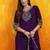 floral embroidered sequinned chanderi cotton kurta & trouser with dupatta