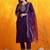 floral embroidered sequinned chanderi cotton kurta & trouser with dupatta