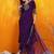 floral embroidered sequinned chanderi cotton kurta & trouser with dupatta