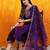 floral embroidered sequinned chanderi cotton kurta & trouser with dupatta